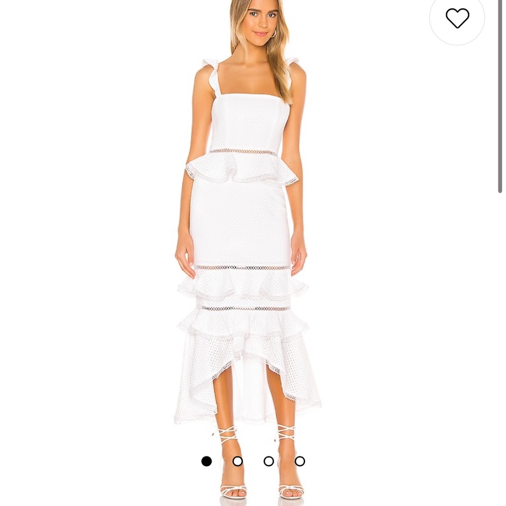 Haze midi dress in ivory
